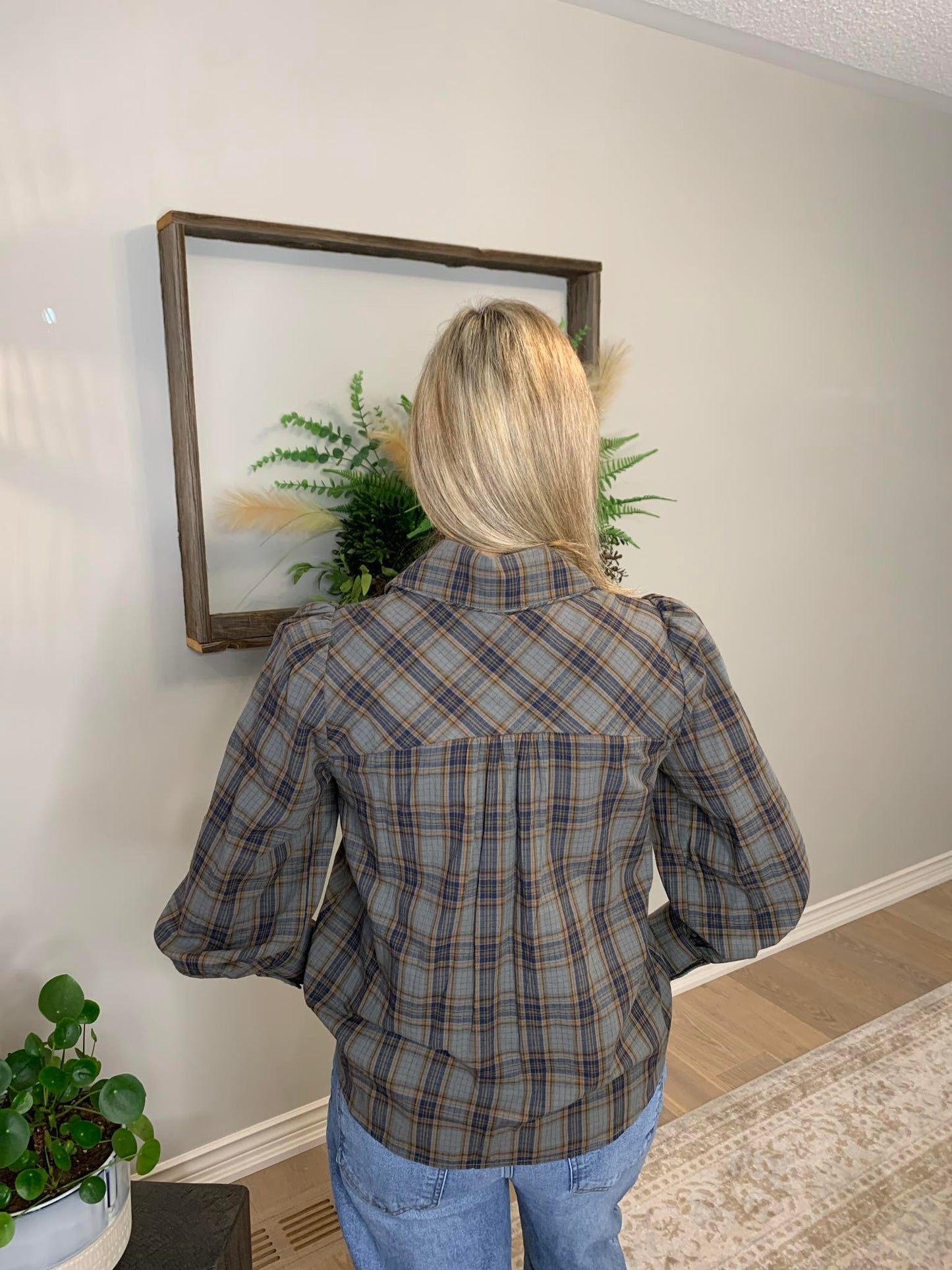 Plaid Blouse