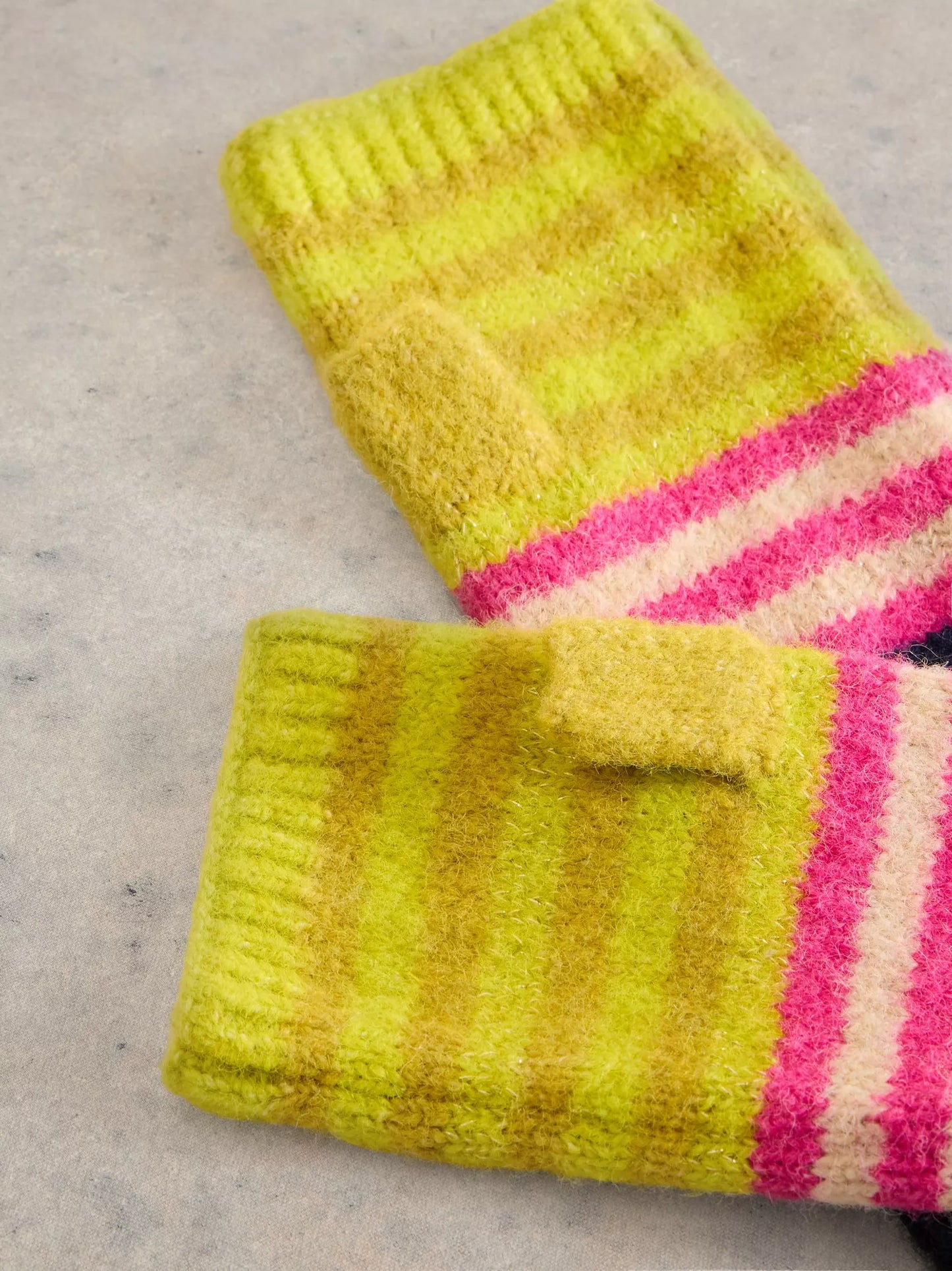 Striped Hand Warmers