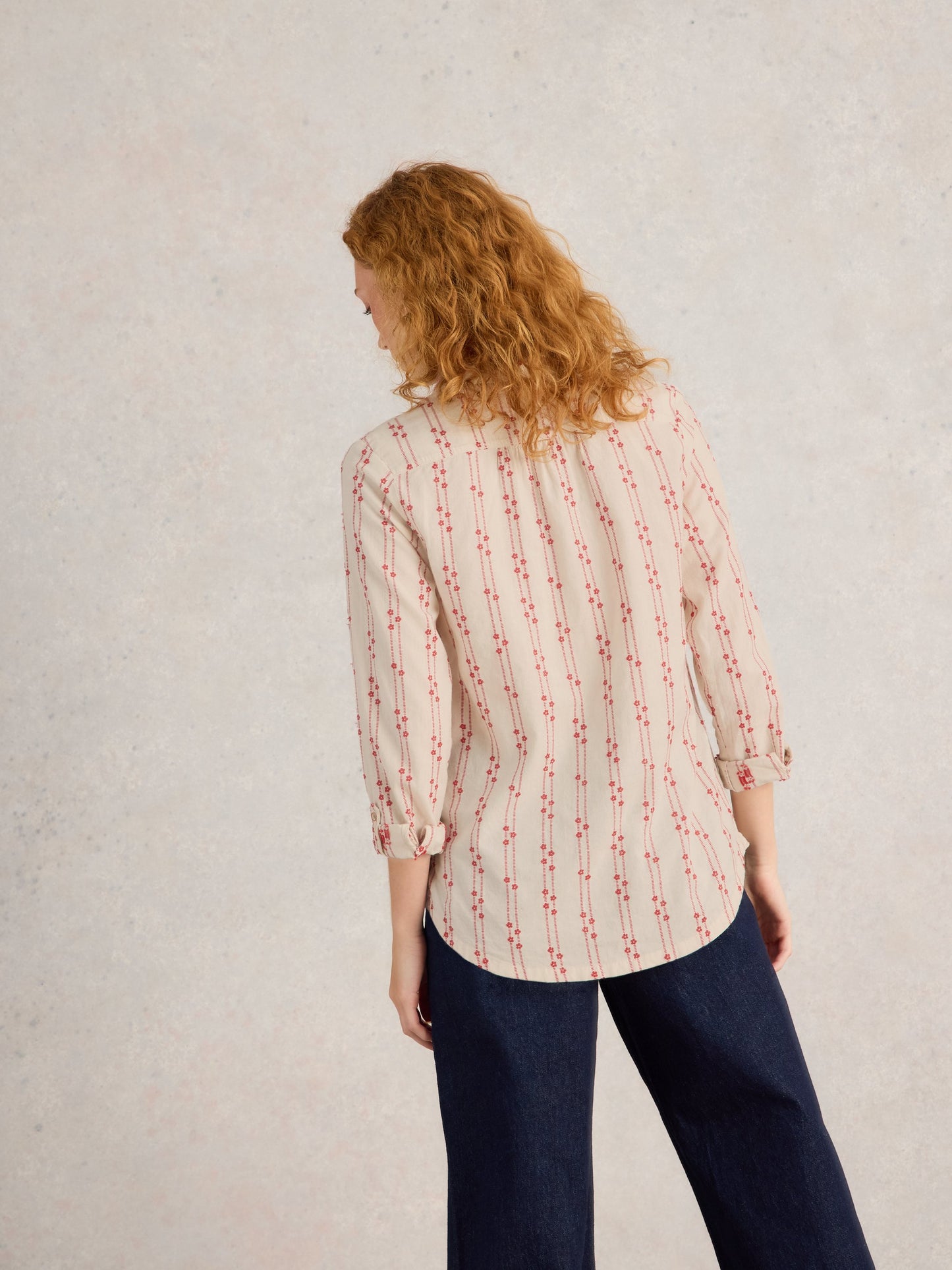 Sophie Organic Cotton Shirt - Poppies