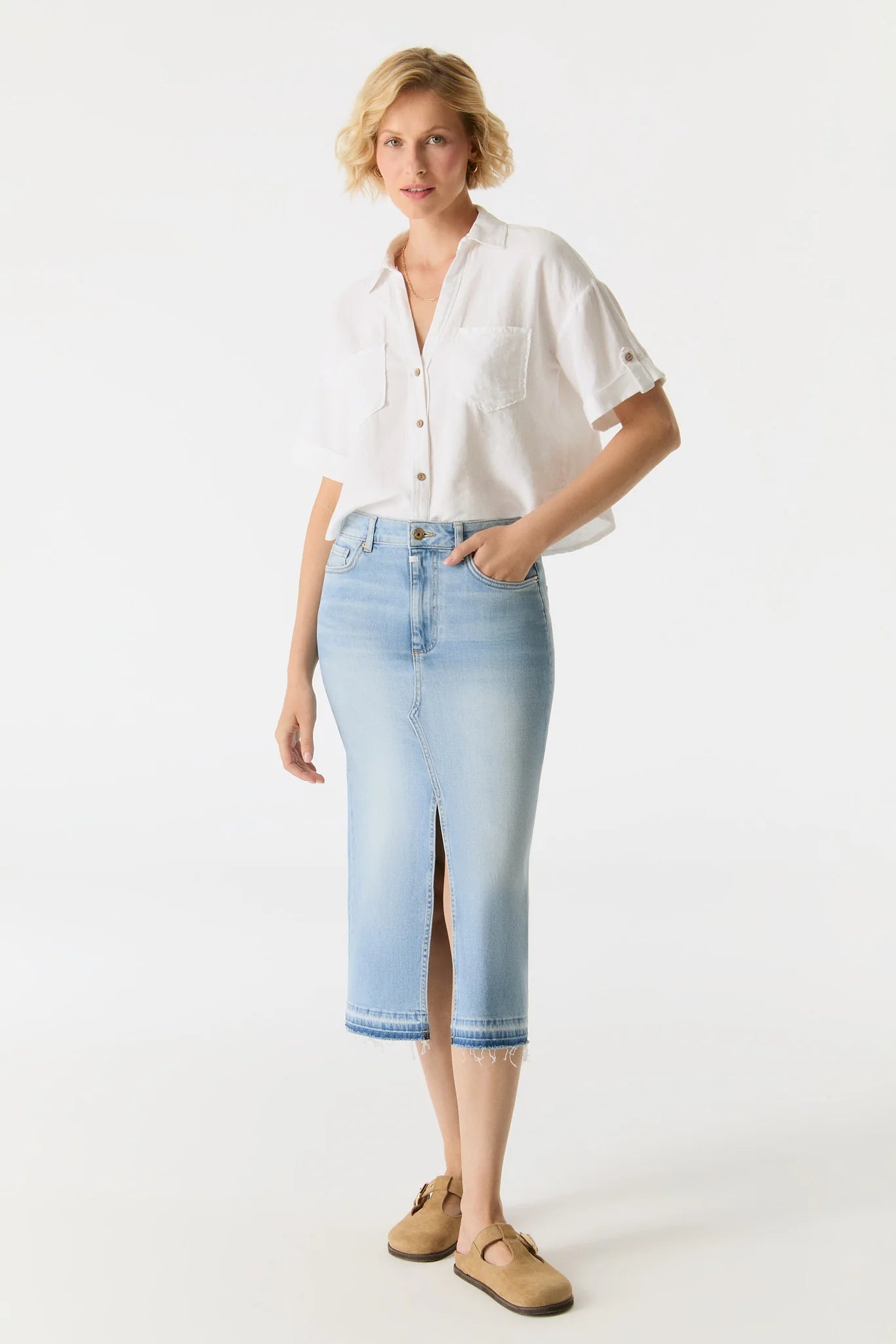 Evelyn Denim Skirt