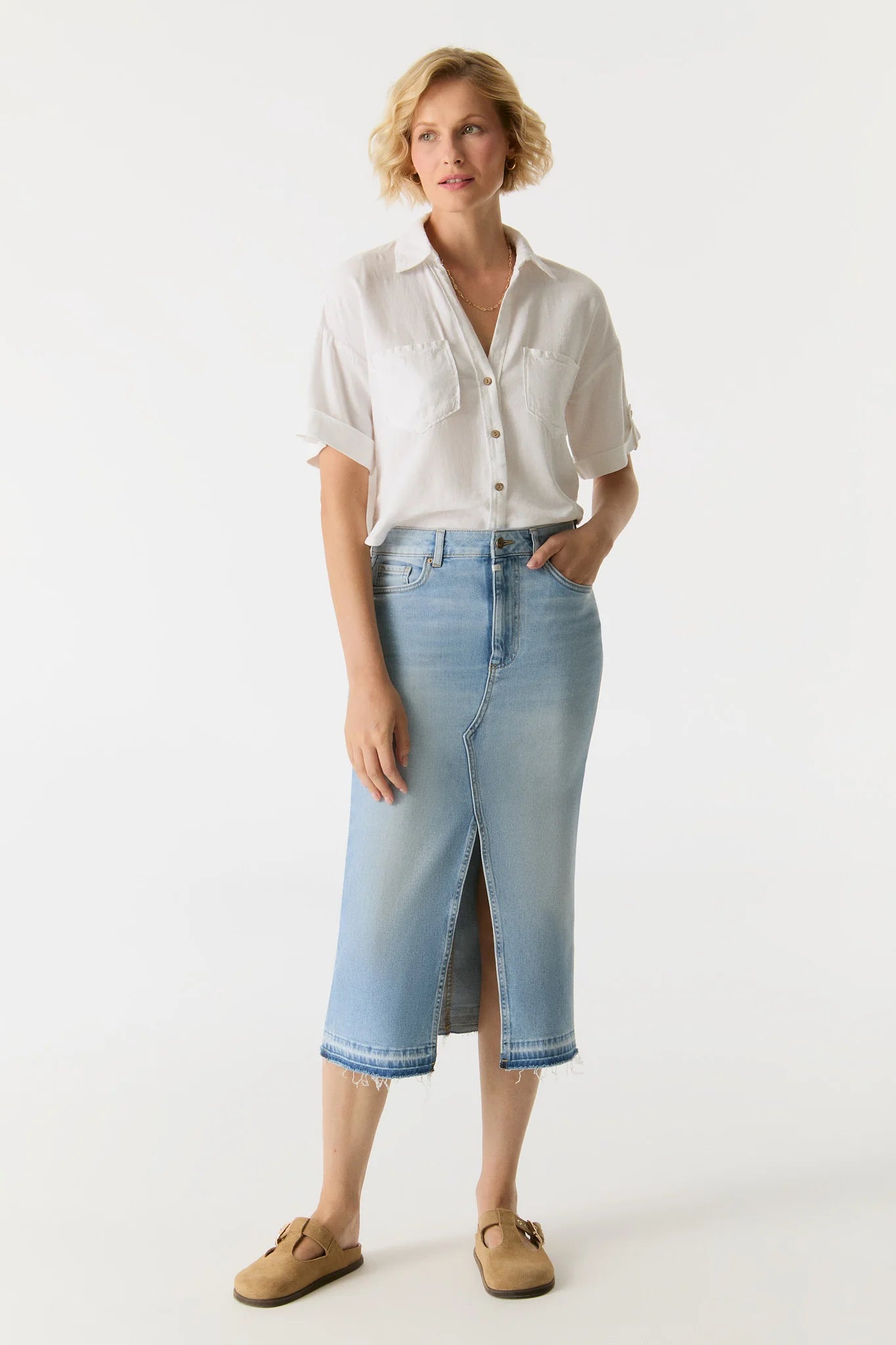 Evelyn Denim Skirt
