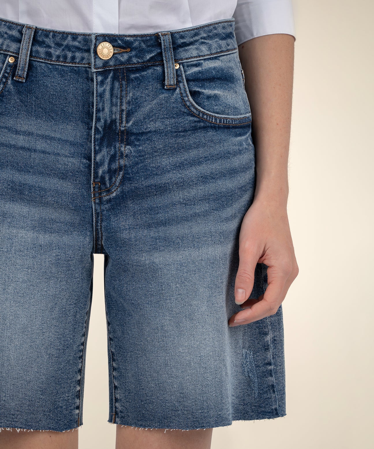 Hailey High Rise Bermuda Shorts
