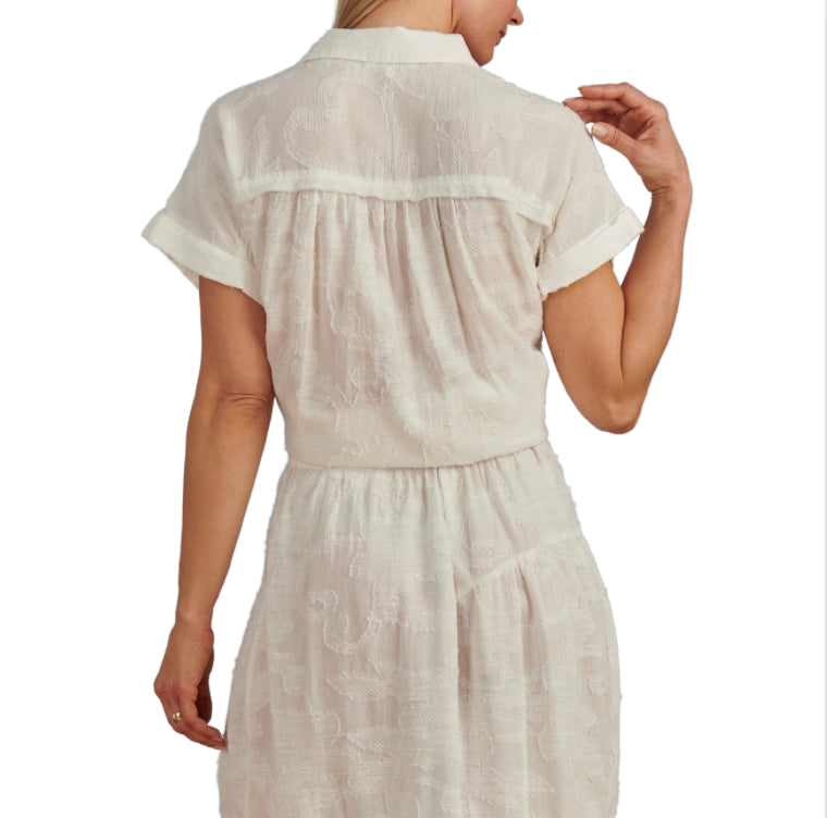 Kathryn Jacquard Shirt - Lemon Cyprus