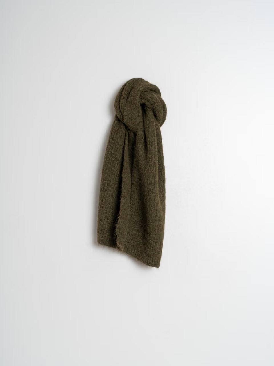 Knit Scarf- Khaki Green