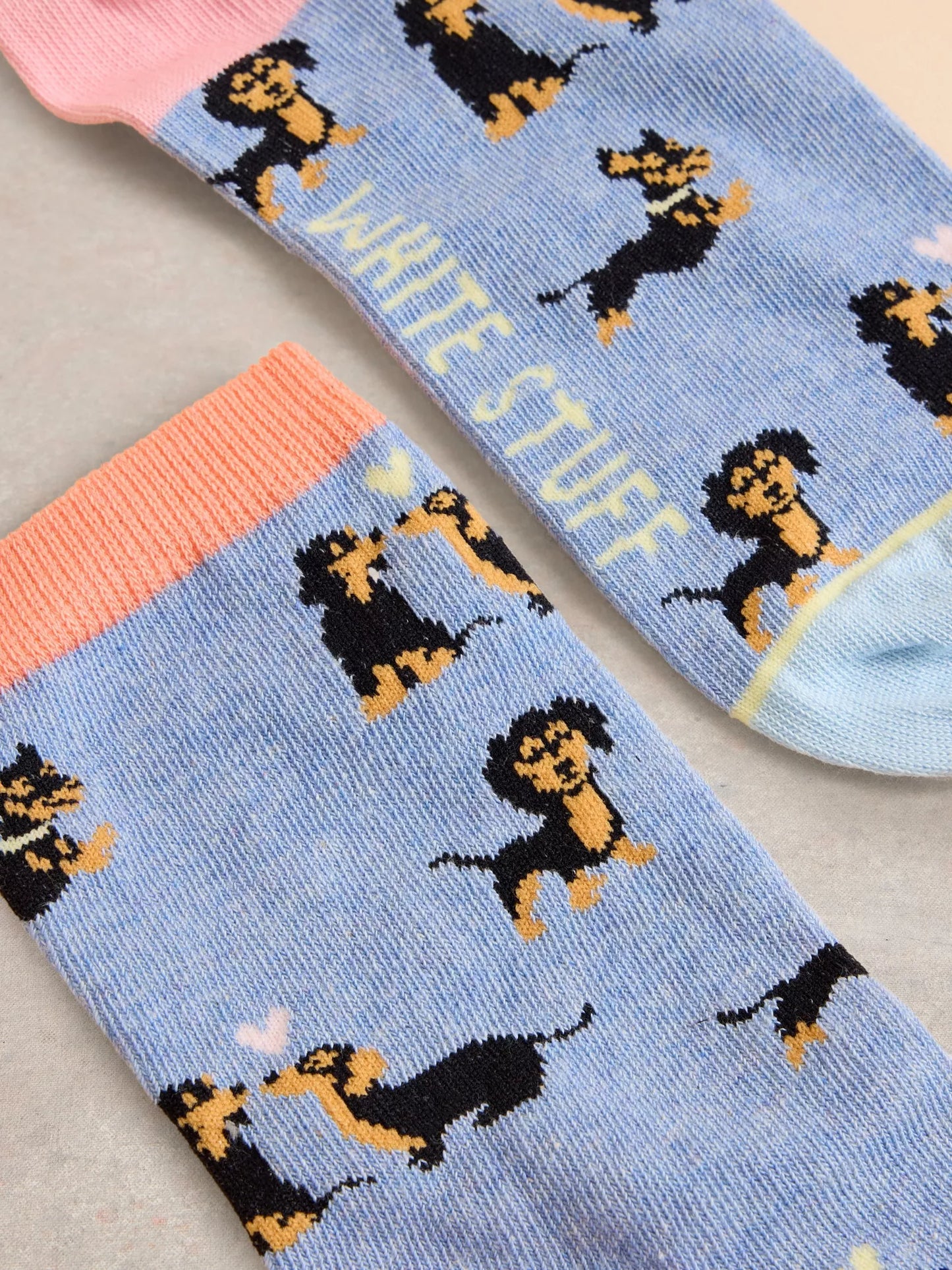 Kissing Weiner Dog Socks