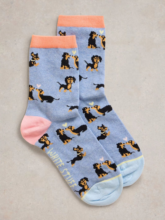 Kissing Weiner Dog Socks