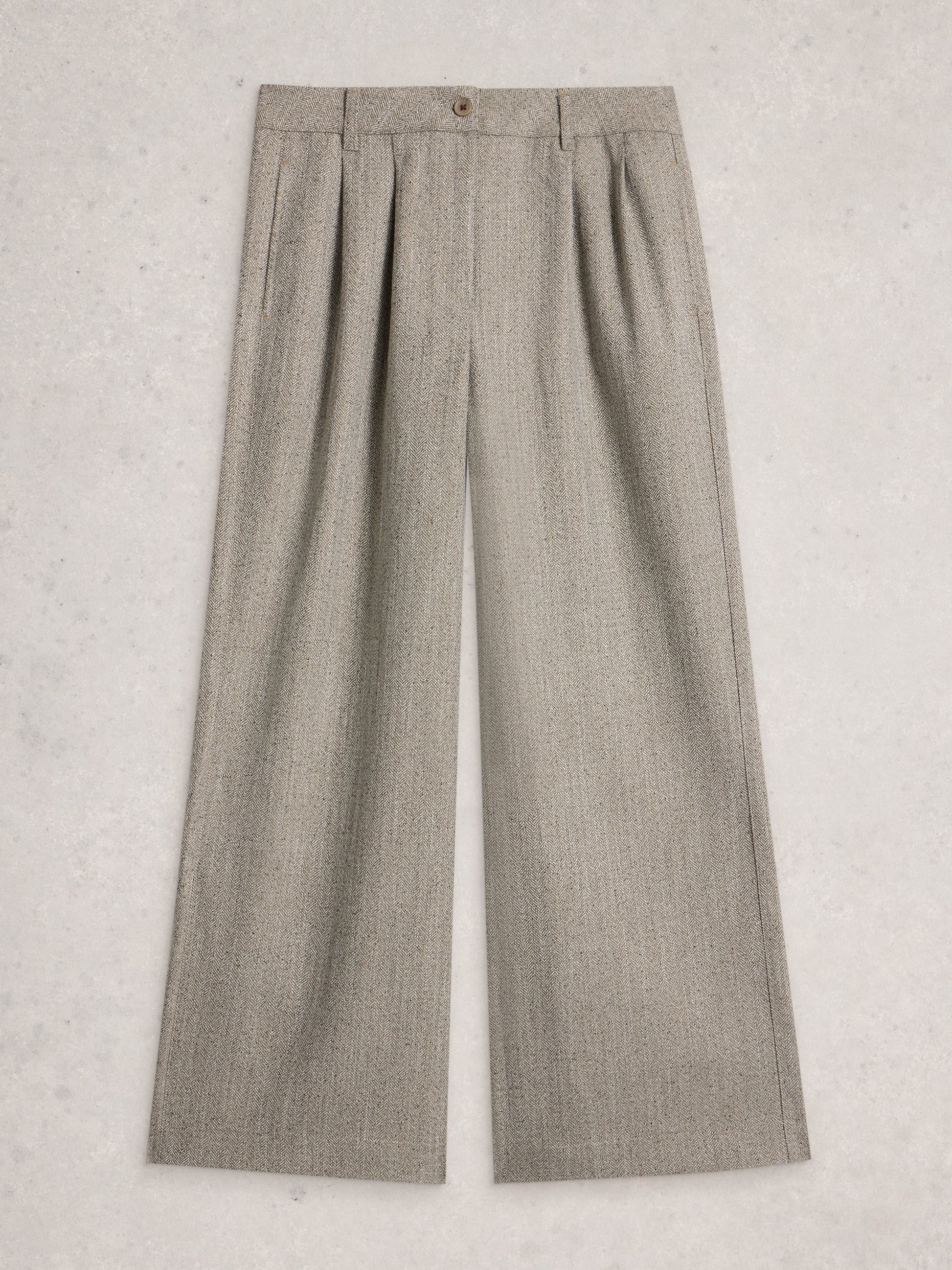 Gray checkered pants on a light gray background