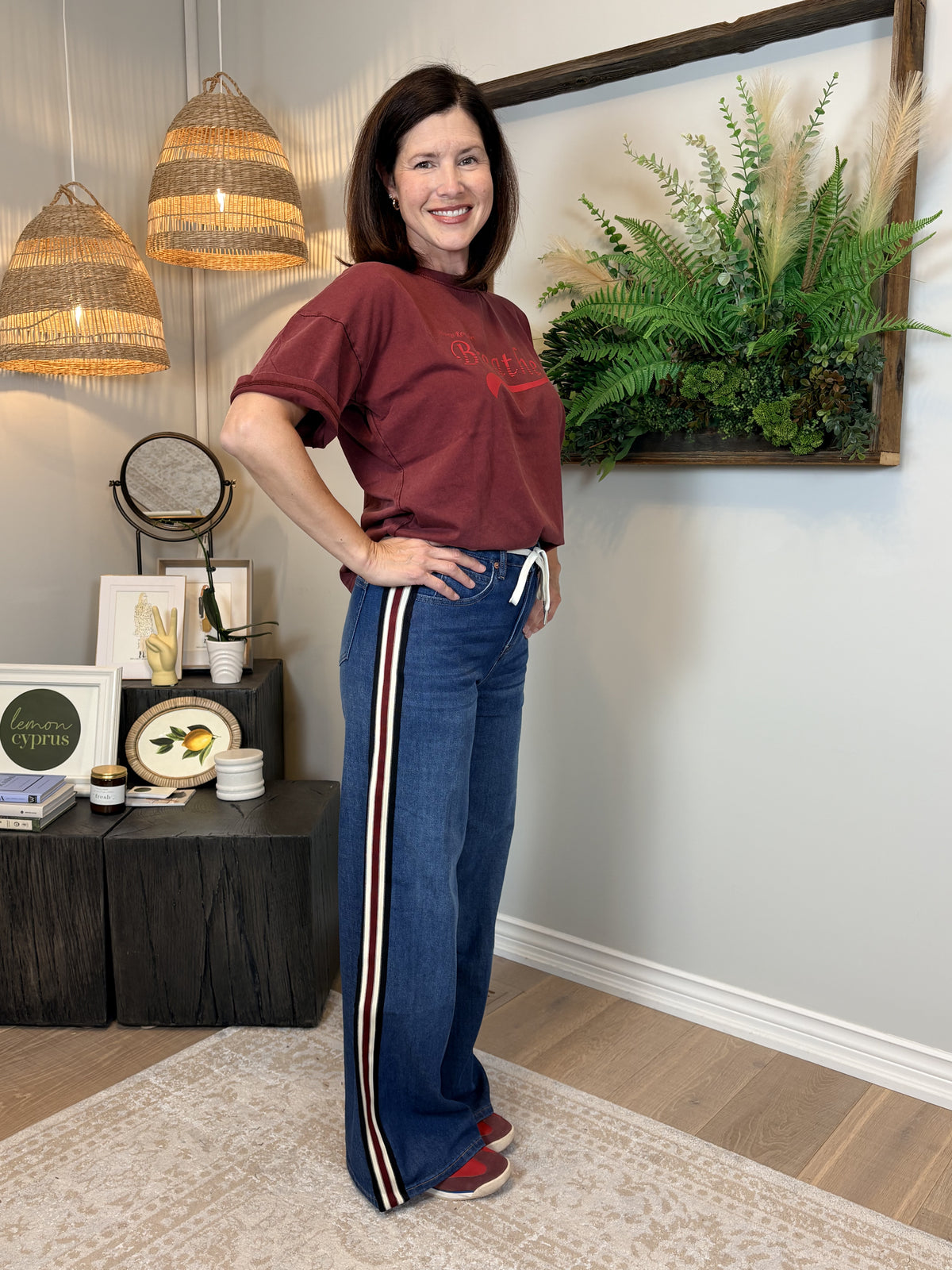 Lily Wide Leg Denim ~ Carina - Lemon Cyprus