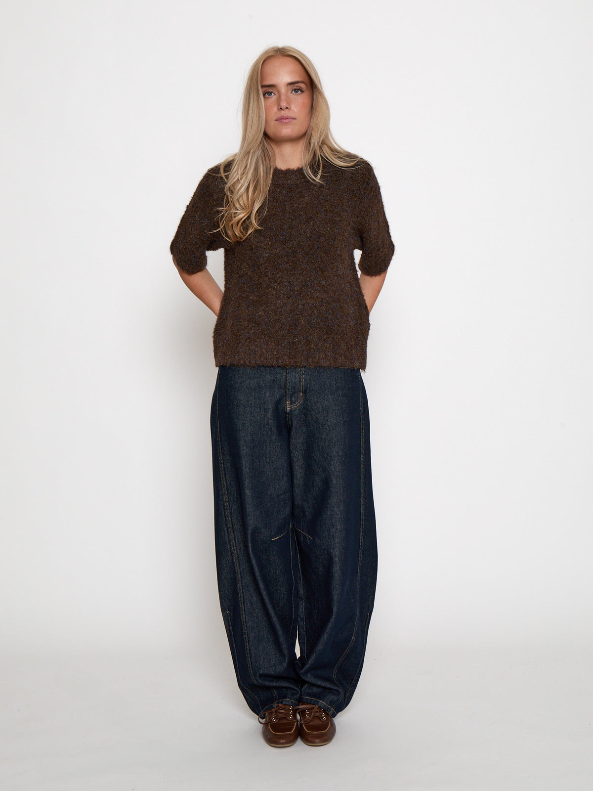 Margrethe Knit Tee - Lemon Cyprus