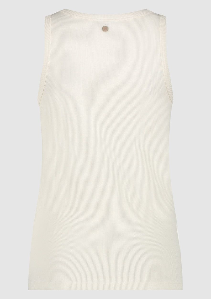 This timeless design, the Kate tank by Circle of Trust, is crafted from thick ribbed cotton fabric. vanilla ice colour lemon cyprus boutique