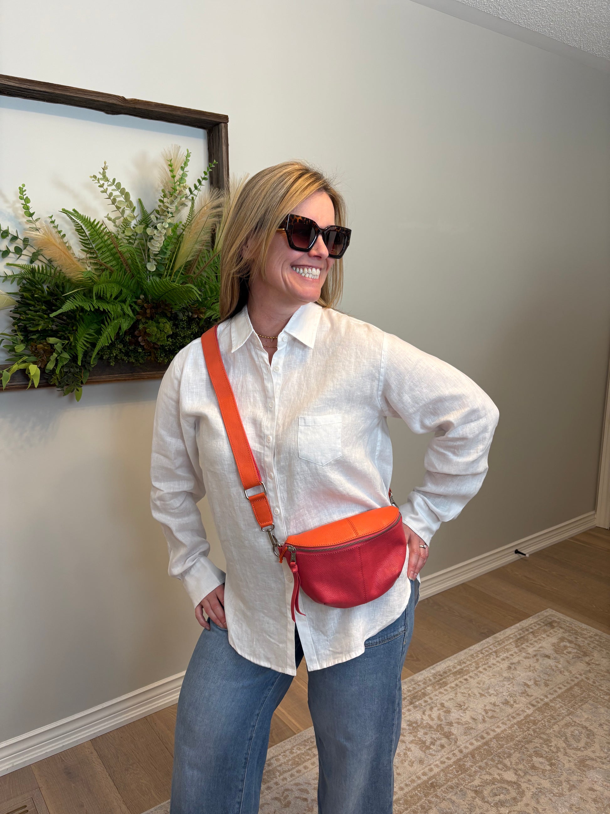 The Imogen Blouse by Naif is a white button-up shirt that belongs in every wardrobe. A true staple, this effortlessly chic piece is crafted from ultra-soft, lightweight woven linen for all-day comfort and breathability