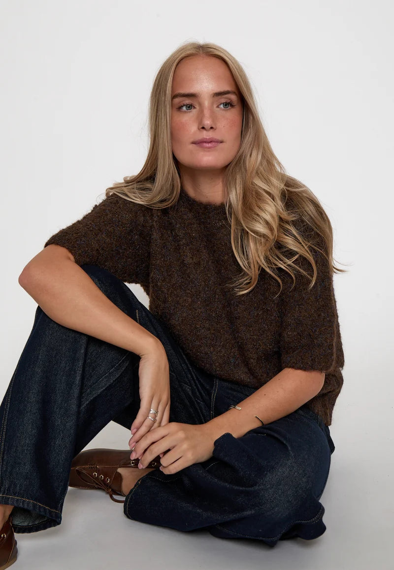 Margrethe Knit Tee - Lemon Cyprus