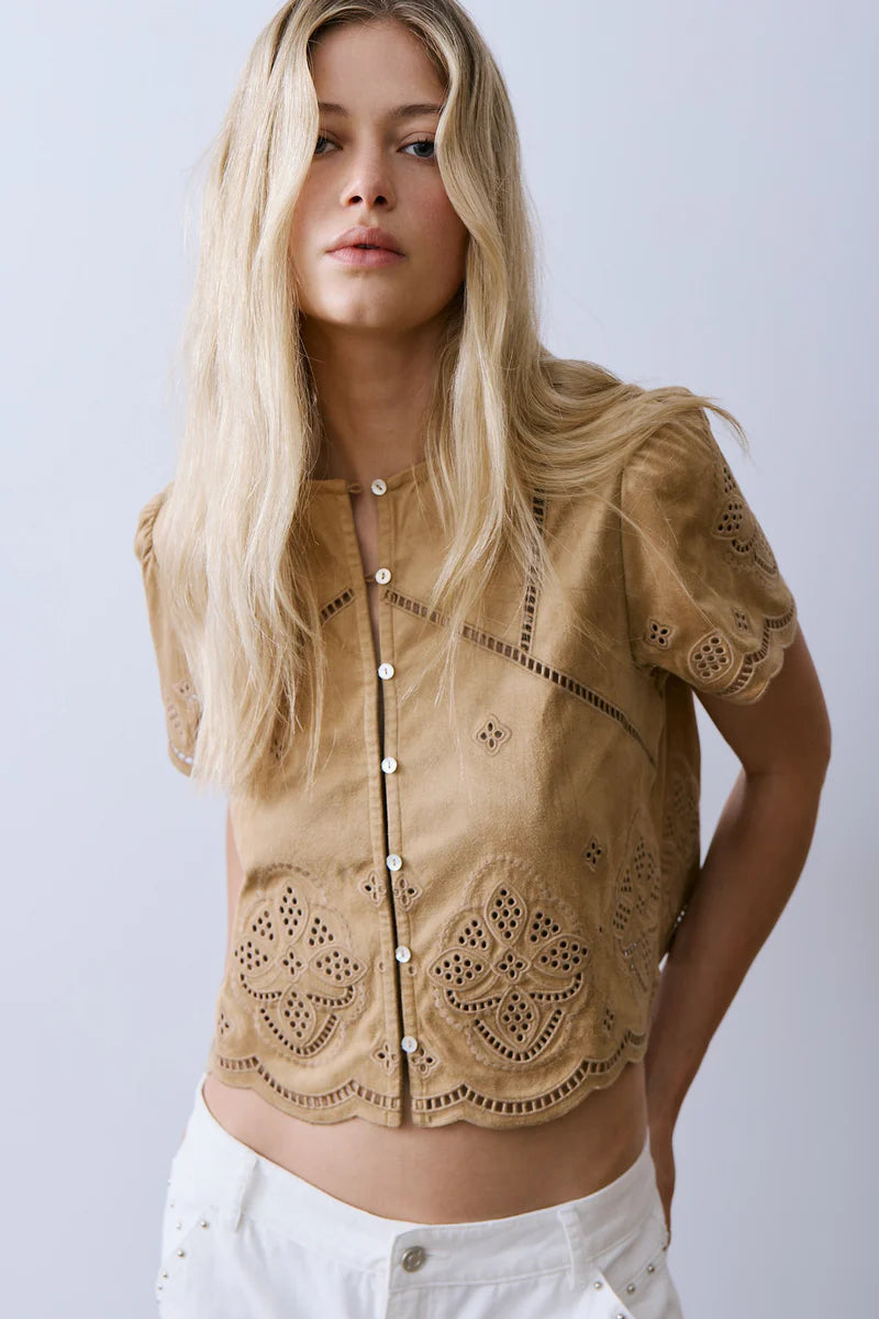 Regina Blouse - Lemon Cyprus