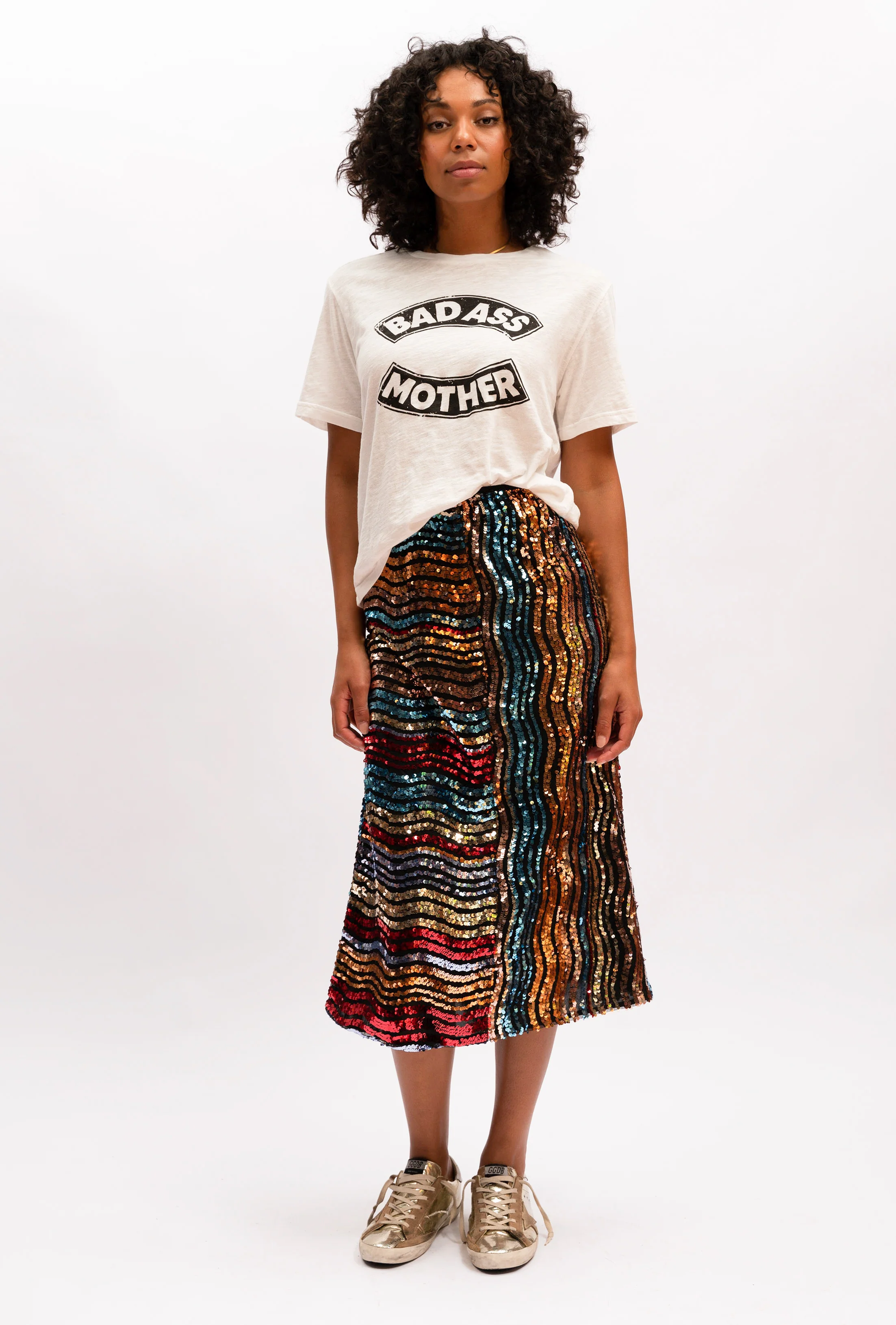 Sonia Sequin Skirt Aurora Lemon Cyprus